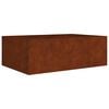 vidaXL Upph&aelig;kka&eth; Gar&eth;ker 120x80x40 cm Corten St&aacute;l