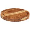 vidaXL Skurðarbretti Ø25x2,5 cm Gegnheill Akasíuviður