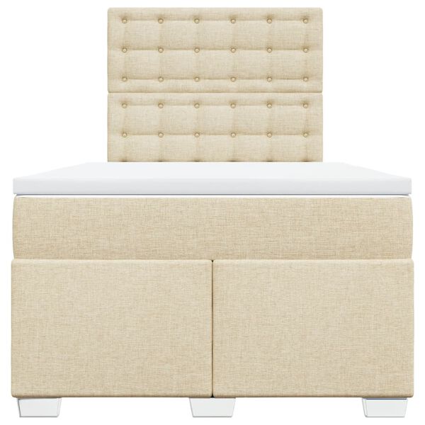 vidaXL H&oacute;lfa&eth; Springr&uacute;m me&eth; D&yacute;nu Rj&oacute;mahv&iacute;tt 120x200 cm Tauefni