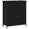 vidaXL Vi&eth;beinteyfla Svartur Eik 70 x 30 x 80 cm Samsettur vi&eth;ur