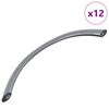 vidaXL Handfang 12 pcs Silfur 107 x 3.6 x 23 mm Ry&eth;fr&iacute;tt St&aacute;l