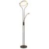 vidaXL G&oacute;lflampi 18W Silfurlita&eth;ur 180 cm me&eth; Lj&oacute;sastilli