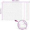 vidaXL Gir&eth;ingarp&oacute;stur Gr&aelig;nn 50 x 0,5 m (36 mm net) St&aacute;l og PVC