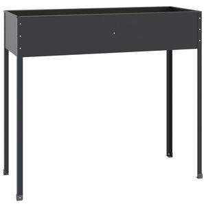 vidaXL Bl&oacute;makassar Reykgr&aacute; 100,5x40,5x90 cm Sinkh&uacute;&eth;a&eth; St&aacute;l