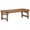 vidaXL S&oacute;fabor&eth; Br&uacute;nn 110 x 55 x 40 cm Solid endurheimt tr&eacute;