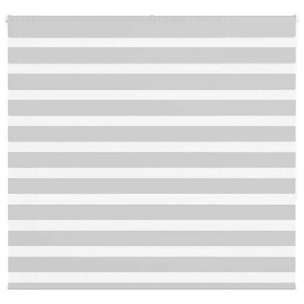 vidaXL Zebra Gard&iacute;na Lj&oacute;sgr&aacute; 155x150cm Efni Breidd 150,9cm P&oacute;l&yacute;ester