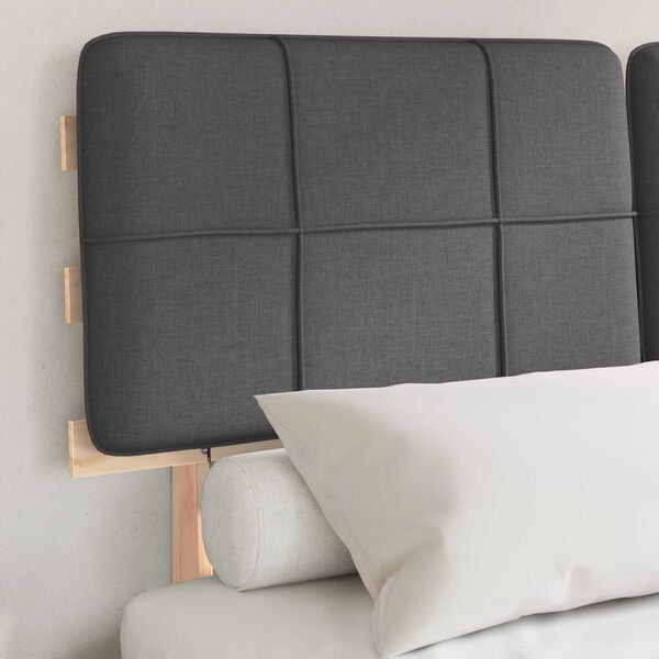 vidaXL R&uacute;mf&oacute;tur me&eth; kl&aelig;&eth;&eth;um h&ouml;f&eth;agafli D&ouml;kk gr&aacute; 120 x 200 cm