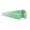 vidaXL Gr&oacute;&eth;urh&uacute;s me&eth; St&aacute;lgrind Gr&aelig;nt 40 m&sup2; 20x2x2 m