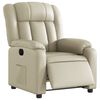vidaXL Electric Recliner Chair Cream gervi le&eth;ur