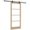 vidaXL Rennidyr ORKDAL N&aacute;tt&uacute;rulegur og svartur 93 x 211 cm