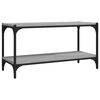 vidaXL Sj&oacute;nvarpssk&aacute;pur Gr&aacute; Sonoma 80x33x41 cm Samsettur Vi&eth;ur St&aacute;l