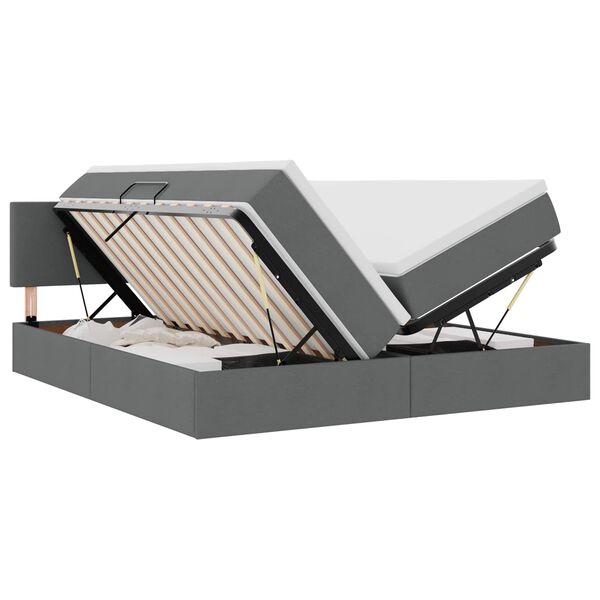 vidaXL Geymslu R&uacute;m me&eth; d&yacute;nu D&ouml;kk gr&aacute; 200 x 200 cm Gervile&eth;ur