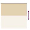 vidaXL R&uacute;llugard&iacute;nur Blackout Beige 155x150 cm Efni Breidd 151,6 cm