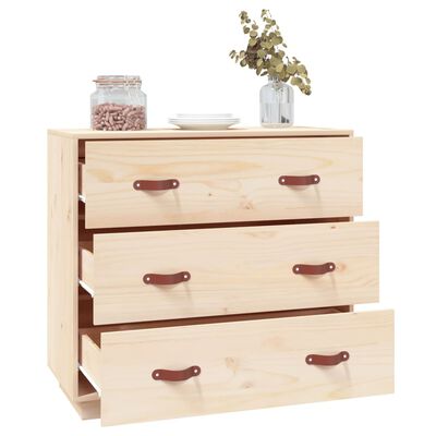 vidaXL skenkur 80x40x75 cm Solid Wood Furu