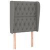 vidaXL H&ouml;f&eth;agafl me&eth; Eyrum 83x23x118/128 cm D&ouml;kkgr&aacute;tt Efni