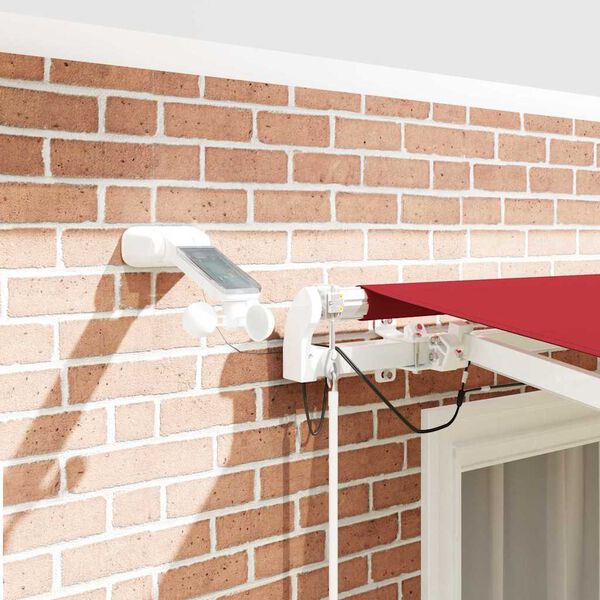 vidaXL H&aelig;gt a&eth; draga saman skyggni Rau&eth;ur 300 x 250 cm