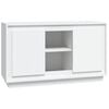 vidaXL Skenkur Hv&iacute;tur 102x35x60 cm Samsettur Vi&eth;ur