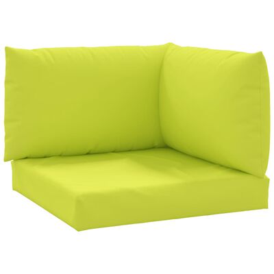 315075 vidaXL Pallet Sofa Cushions 3 pcs Bright Green Fabric