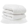 vidaXL R&uacute;mfatasett me&eth; kodda 2 pcs Hv&iacute;tt M&iacute;kr&oacute;f&iacute;ber