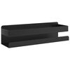 vidaXL Sturtuhilla M&ouml;tt Sv&ouml;rt 23x6,5x6 cm Bursta&eth; 304 Ry&eth;fr&iacute;tt St&aacute;l
