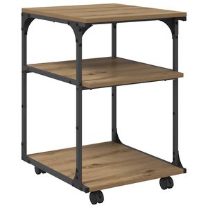 vidaXL Prentara standur Artisan Eik 43 x 48 x 64 cm Samsettur vi&eth;ur