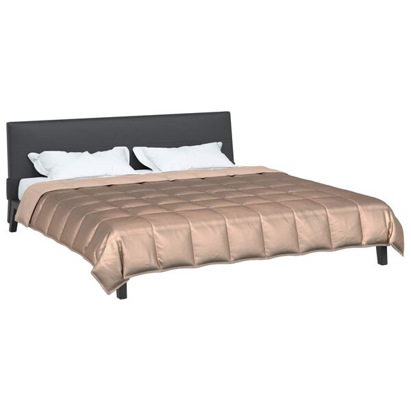 vidaXL Full &aacute;rs d&yacute;na gold 220 x 200 cm Sat&iacute;n og microfiber