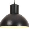 vidaXL Loftlj&oacute;s 25 W Svart Hringlaga 48 cm E27