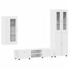 vidaXL Sj&oacute;nvarpssk&aacute;pasett FLORIN 3 pcs H&aacute;gloss hv&iacute;tur Samsettur vi&eth;ur