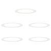 vidaXL hentar fyrir Flat tr&eacute;hringi 5 pcs Hv&iacute;tt &Oslash;90 / 120 cm St&aacute;l
