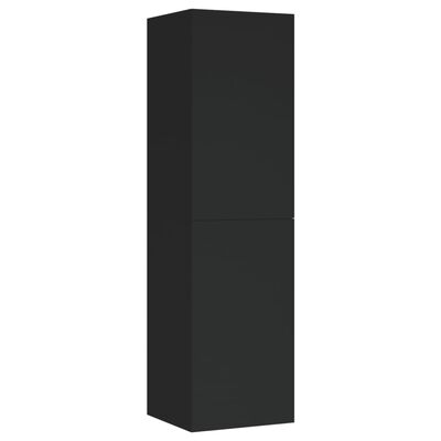803365 vidaXL TV Cabinets 2 pcs Black 30,5x30x110 cm Chipboard