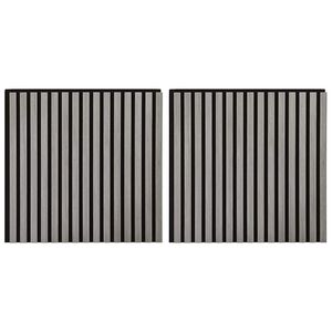vidaXL Acoustic Wall Panels 2 stk Rimlar 60,5x60 cm Eik spónn