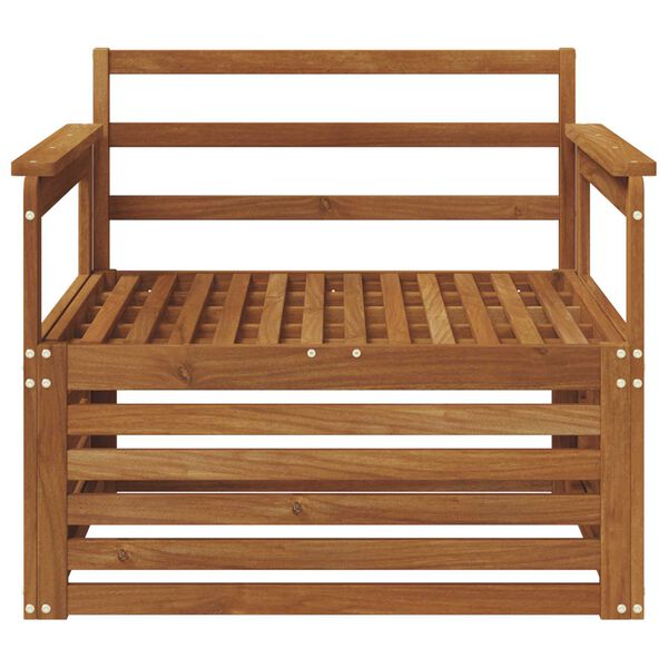 vidaXL 2 Stykki S&oacute;fi me&eth; armheimar Hrein akas&iacute;utr&eacute; N&aacute;tt&uacute;rulegur