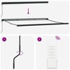 vidaXL Sólskermur Marglitur 350 x 250 x 165 cm Pólýester og Aluminium