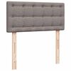 vidaXL Ottoman r&uacute;mgrind me&eth; d&yacute;nu Taupe 80x200cm Efni