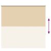 vidaXL Rúllugardínur Blackout Beige 150x150 cm Efni Breidd 146,6 cm