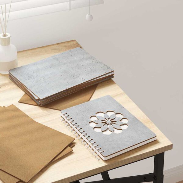 vidaXL Skreyting spj&ouml;ld 150 pcs Steingri&eth; 21 x 30 x 0,27 cm