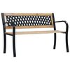 vidaXL Gar&eth;bekkur 120 cm Vi&eth;ur
