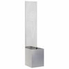 vidaXL Gar&eth;s b&uacute;na&eth; skj&aacute;r &Uacute;tskur&eth;ur Silfur 32 x 150 cm stainless steel
