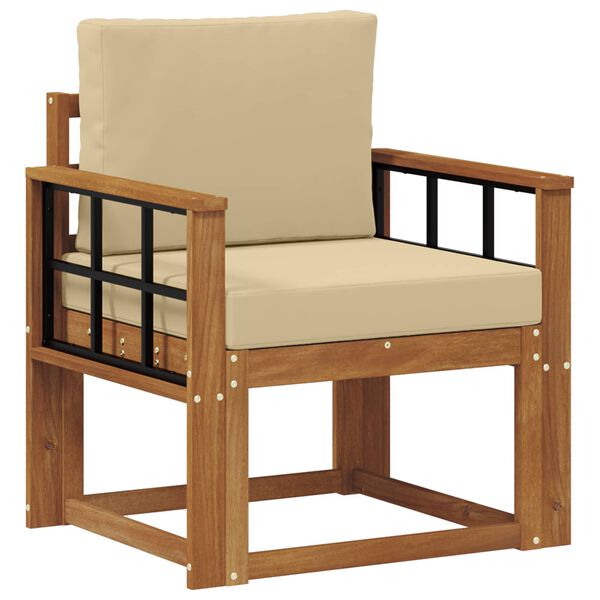 vidaXL &Uacute;tis&oacute;fi Solid Akas&iacute;uskei&eth; og P&oacute;lyester N&aacute;tt&uacute;rulegur