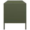 vidaXL sjónvarpsskápur Olive Green 101,5x39x43,5 cm Kaldvalsað stál