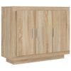 vidaXL Skenkur Sonoma Eik 92x35x75 cm Samsettur Vi&eth;ur