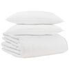 vidaXL Vetrar s&aelig;ng me&eth; kodda 3 pcs Hv&iacute;tt D&uacute;nfja&eth;rir