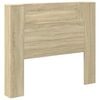 vidaXL H&ouml;fu&eth;pallur skap me&eth; LED me&eth; hillu Sonoma 120 x 16,5 x 103,5 cm
