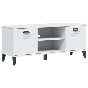 vidaXL Sk&oacute;bekkur &bdquo;VIKEN&ldquo; Hv&iacute;tur 106x35x45 cm Samsettur Vi&eth;ur