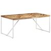 vidaXL Bor&eth;stofubor&eth; 180x90x76 cm Gegnheill Akas&iacute;u- og Mang&oacute;vi&eth;ur