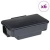 vidaXL m&uacute;sagildrur 6 stk Svartar 22x12,5x7,5 cm