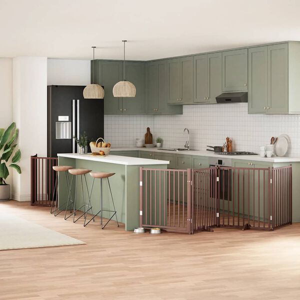 vidaXL Hundahli&eth; me&eth; hur&eth; sem h&aelig;gt er a&eth; brj&oacute;ta saman 10 pl&ouml;tur 800 cm