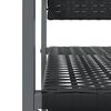 vidaXL Gar&eth;st&oacute;lar 6 stk. Svartur 54x62,5x89 cm P&oacute;l&yacute;rattan