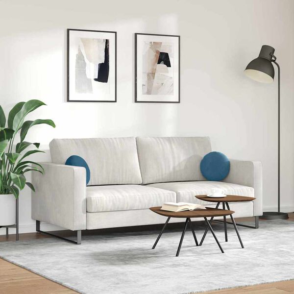 vidaXL Setjp&uacute;&eth;ar 2 pcs Bl&aacute;r &Oslash; 40 x 13 cm Flauel