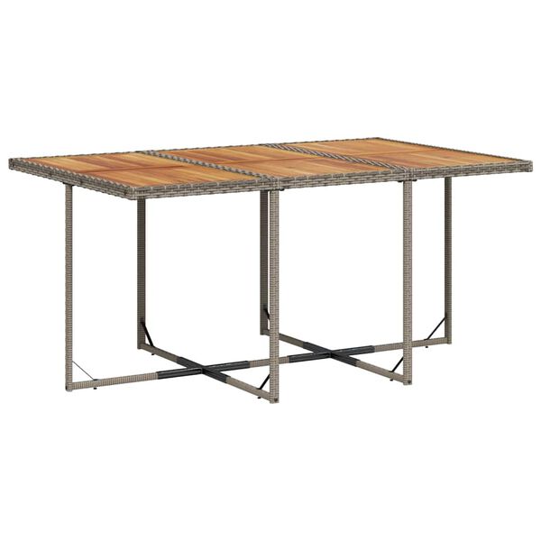 vidaXL 11 Hluta Gar&eth;h&uacute;sgagnasett me&eth; S&aelig;tisp&uacute;&eth;um P&oacute;l&yacute;rattan Gr&aacute;tt